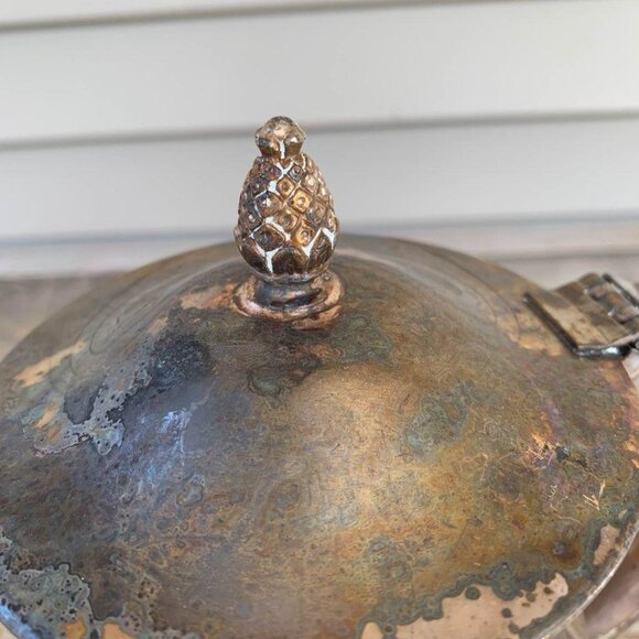 Paul Revere Reproduction Pineapple Top Teapot Silver - Picture 2 of 9